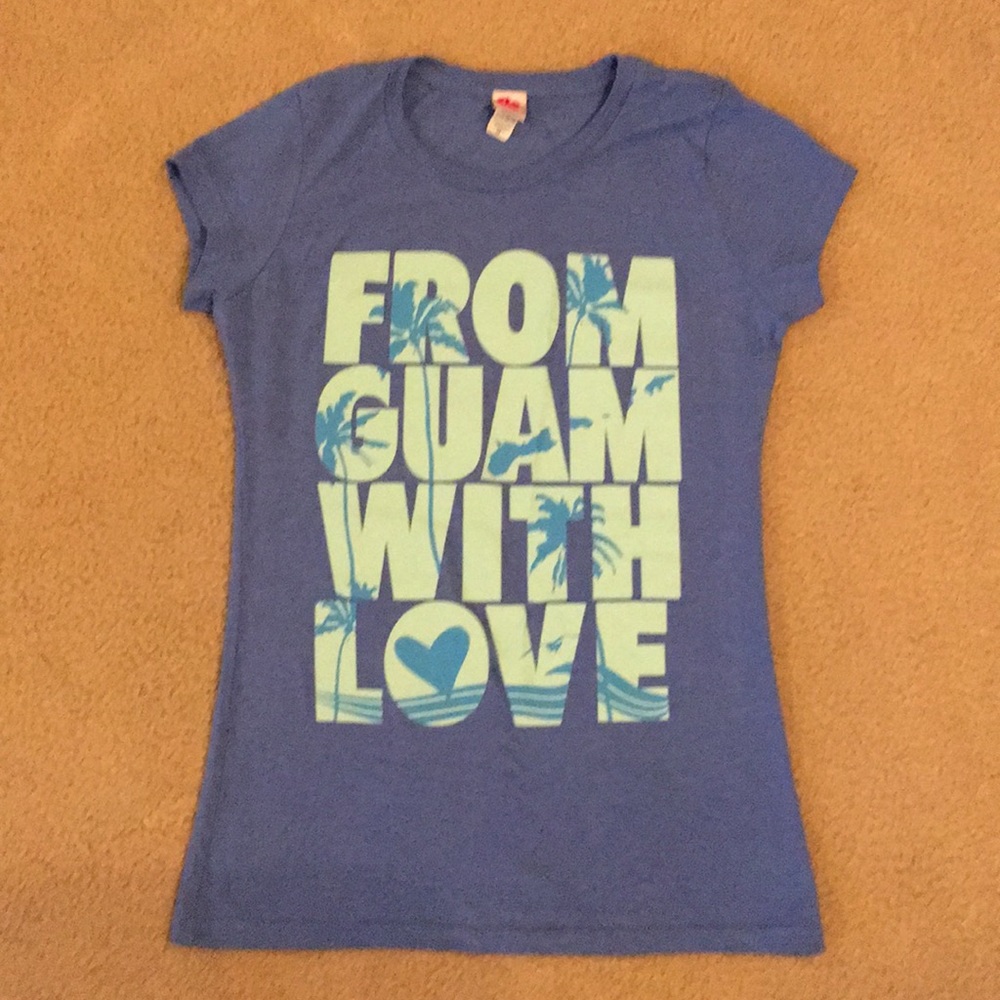 Guam souvenir tshirt - blue